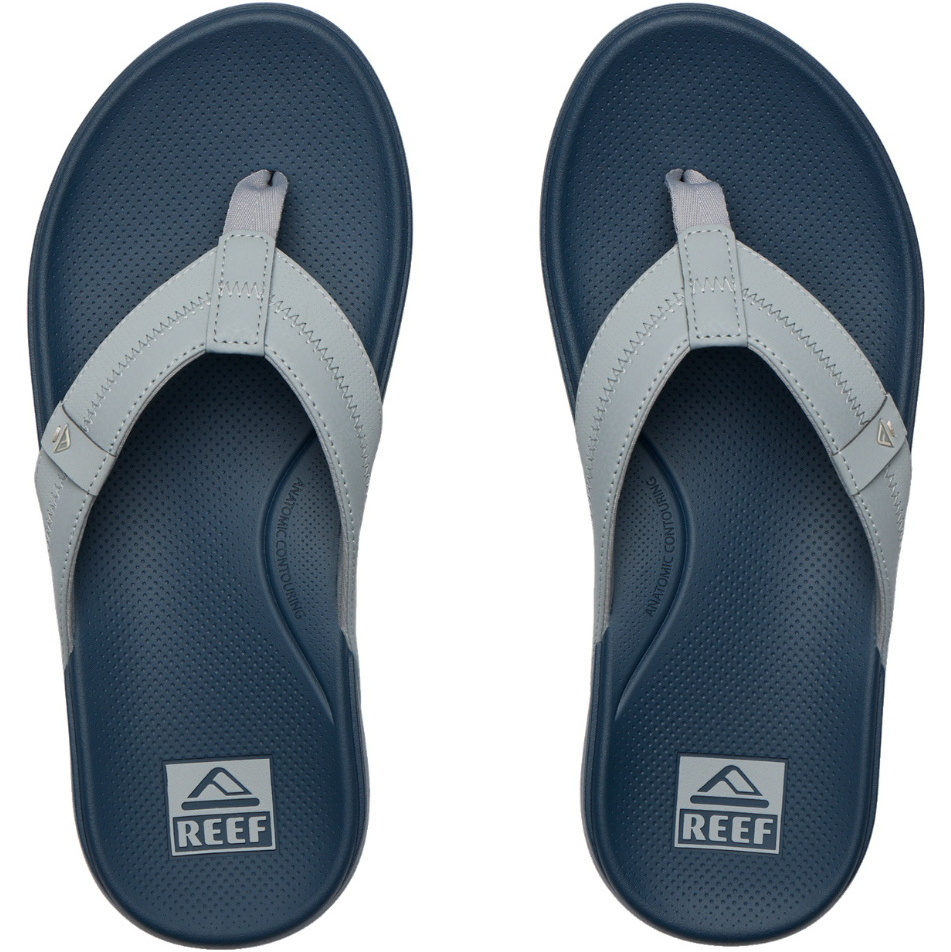 2026 Reef Mens Cushion Phantom 2.0 Flip Flops CJ9053 - Grey / Navy